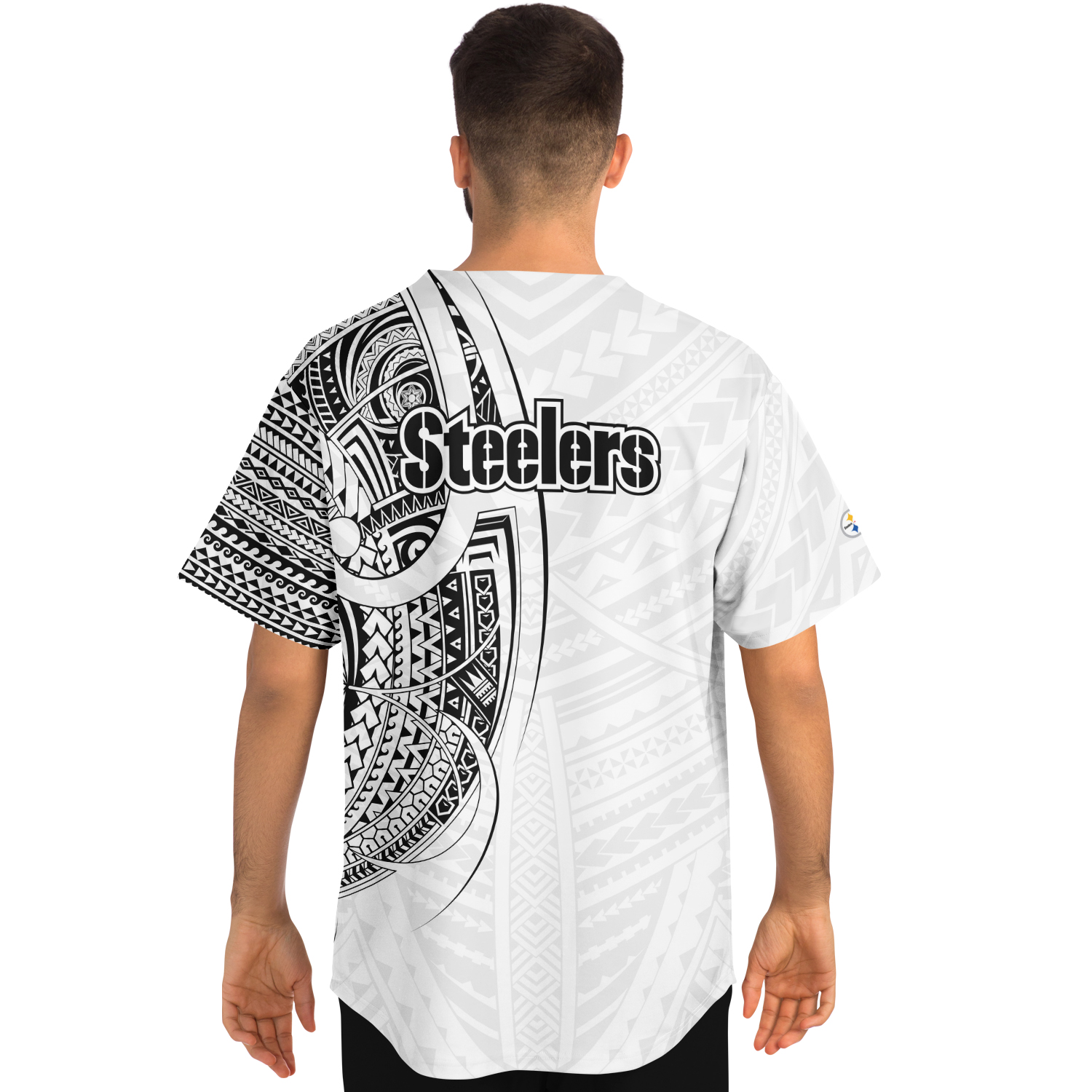 Pittsburgh Steelers NFL Jersey – Polynesian Design White – Anehana