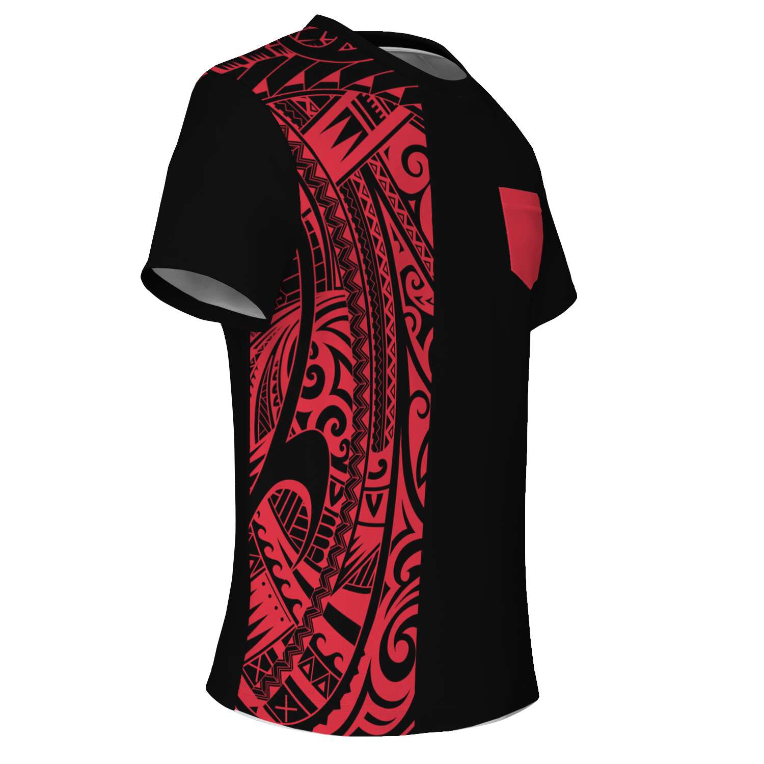 Polynesian Tattoo Other Half Red Design #1 T-Shirt – Anehana